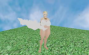 Warcraft Big boobs thick thighs elf girl loincloth bottomless test