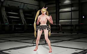 Lucky Chloe Nude with skirt and poses