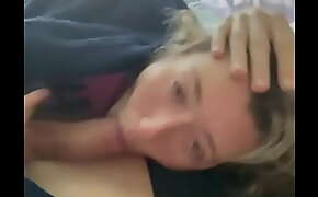 Waking him up with a blowjob