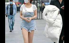 Korean Big Boobs walking 2