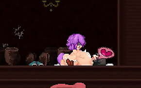 shiro no yakata - game over of purple hair wolf girl