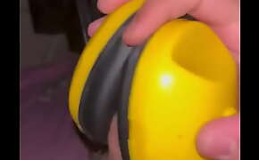 Headphones and Ear Defenders fuck and cum