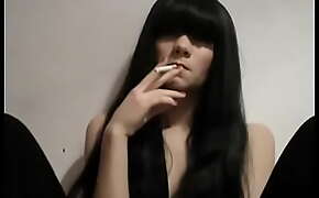 Sultry Girl Smoking