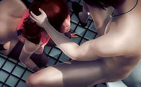 Hentai 3D Uncensored - Shien Hardsex in Toilet - Japanese Asian Manga Anime Film Game Porn