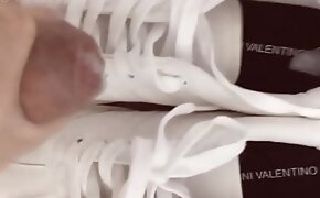 Fuck Anna's white sneaker