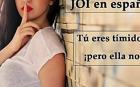 JOI en español  Eres tímido     xxx video pero ella no! (Voz española) 