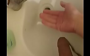 peeing in the sink