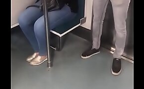 Patona en el metro