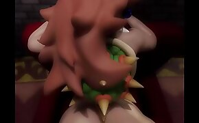 Bowsette gets Anal Fucked
