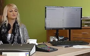 LOAN4K  Nice gal gives a bug and widens legs in modification office