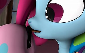 Fluttershy is Shrunk and Assfuck Vored by Behemoth Evening Twinkle and Rainbow Dash 3d SFM Animation