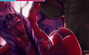 AHSOKA X ORC HARD Lady-love BIG COCK 3D VIDEO GAME