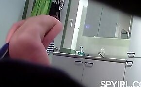 hidden cam, chubby girl after shower
