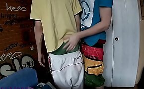 Real teen boyfriends rubbing their whole knobs coupled wide feet which ends up wide cumshot