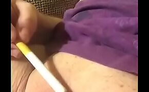 sub burning pussy respecting cigarette