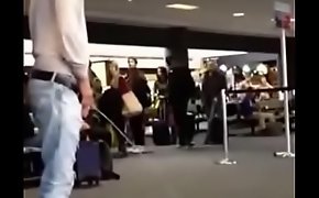 Actor Bronson Pelletier drunk peeing in airport
