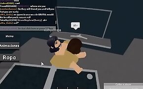 two dank ass lesbians in roblox do some crazy ass shit i dont know I am just filming