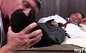Mega nasty foot fetish homo porn