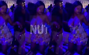 Big boobs babe dancing in the club