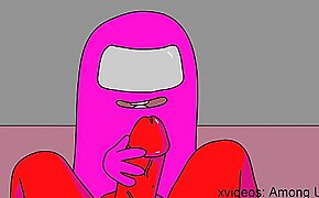Among us porn - Pink SUCK a RED DICK